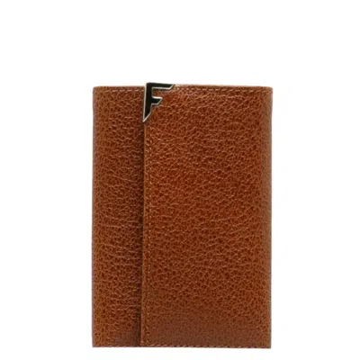 Pre-owned Ferragamo Leather Keycase () In Brown