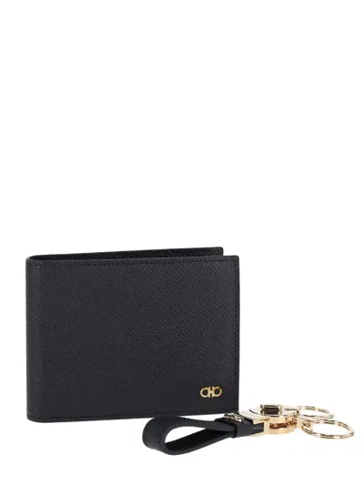 Ferragamo Leather Keyring Wallet