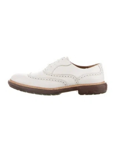 Pre-owned Ferragamo Leather Lasercut Accents Brogues In Multi