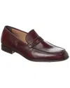 Ferragamo Leather Loafer In Brown