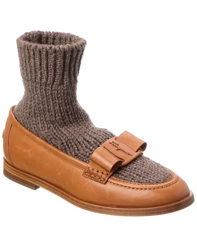 FERRAGAMO FERRAGAMO LEATHER LOAFER