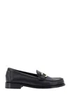 FERRAGAMO LEATHER LOAFER WITH ICONIC GANCINI DETAIL