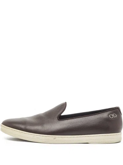 Pre-owned Ferragamo Leather Loafers