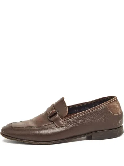Pre-owned Ferragamo Leather Loafers