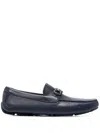 Ferragamo Man Loafers Midnight Blue Size 6.5 Soft Leather