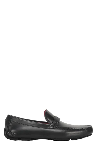 FERRAGAMO LEATHER LOAFERS