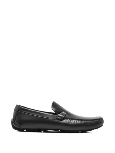 Pre-owned Ferragamo Leather Loafers In Black