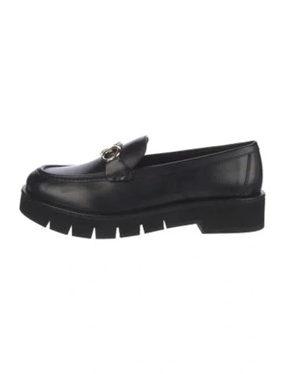 Pre-owned Ferragamo Leather Loafers In Black
