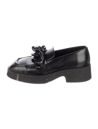 Pre-owned Ferragamo Leather Loafers In Black