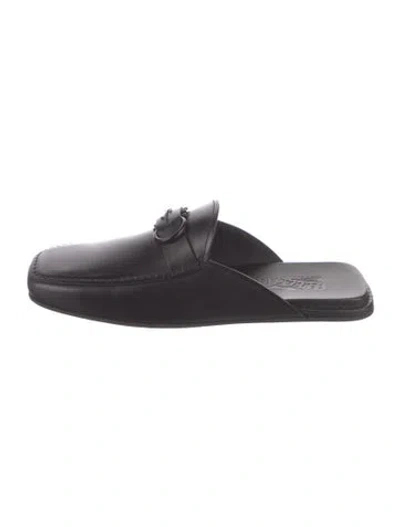 Pre-owned Ferragamo Leather Loafers In Black
