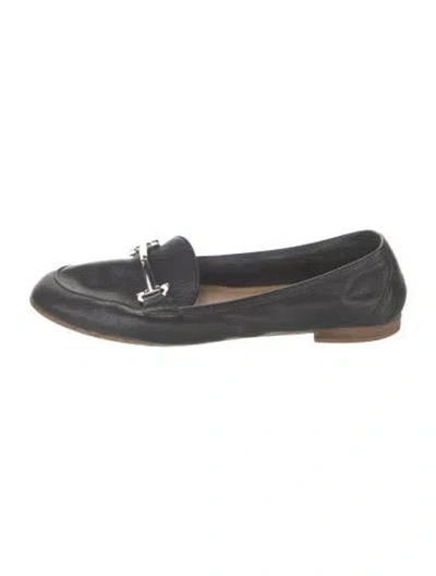 Pre-owned Ferragamo Leather Loafers In Black