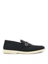 Ferragamo Drame Leather Loafers In Black