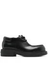 Ferragamo Lace Up Derby Shoes In Black
