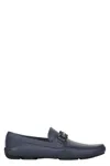 Ferragamo Lagos Leather Loafers In Blue