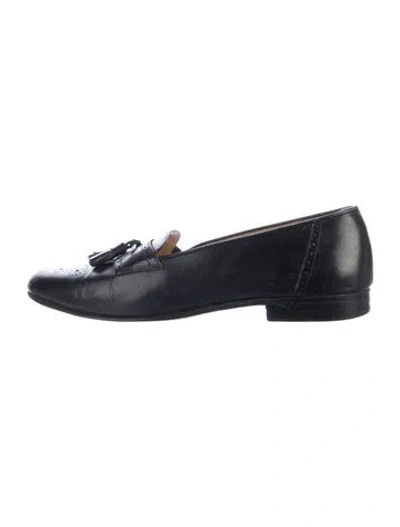 Pre-owned Ferragamo Leather Loafers In Blue
