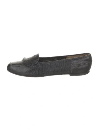 Pre-owned Ferragamo Leather Loafers In Blue