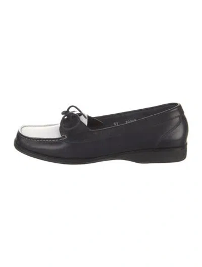 Pre-owned Ferragamo Leather Loafers In Blue
