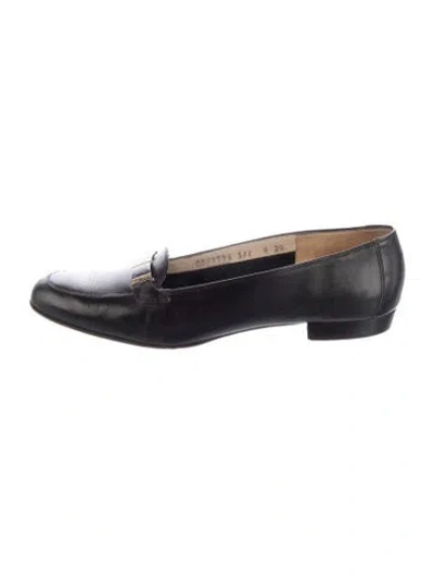 Pre-owned Ferragamo Leather Loafers In Blue