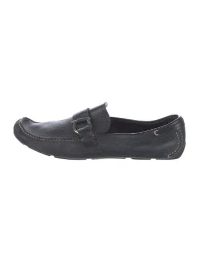 Pre-owned Ferragamo Leather Loafers In Blue