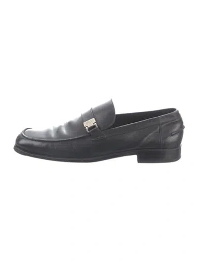 Pre-owned Ferragamo Leather Loafers In Blue