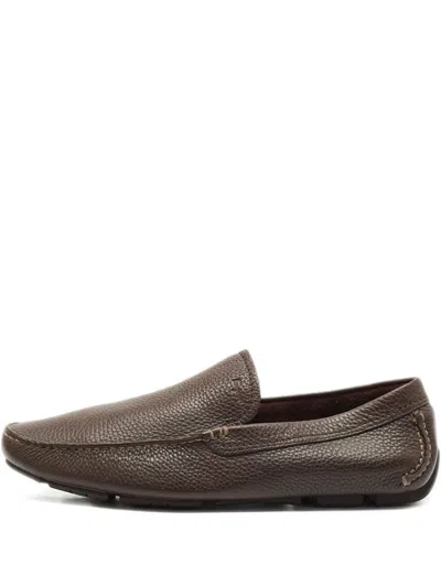 Pre-owned Ferragamo Leather Loafers In Brown