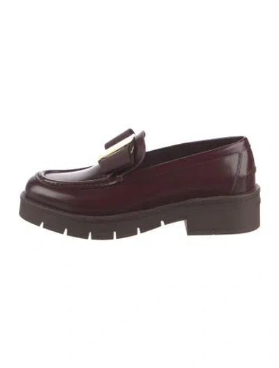 Pre-owned Ferragamo Leather Loafers In Brown