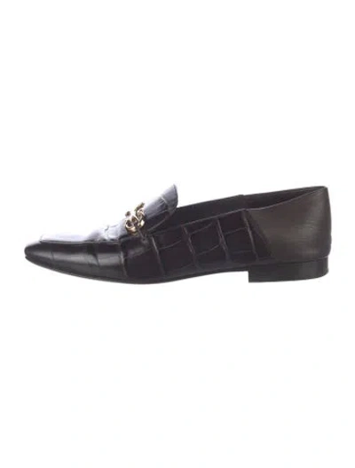 Pre-owned Ferragamo Leather Loafers In Brown