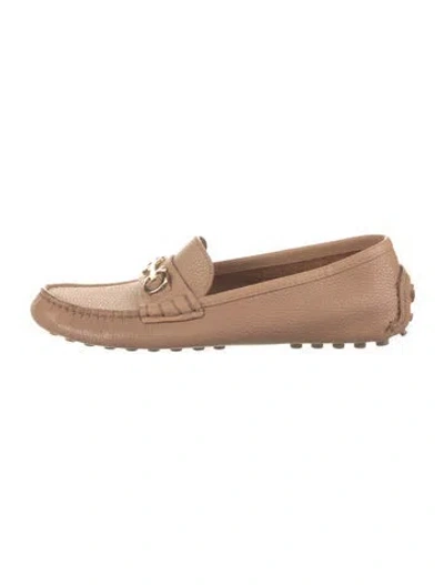 Pre-owned Ferragamo Leather Loafers In Brown