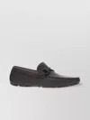 Ferragamo Leather Loafers Knot Detail In Brown