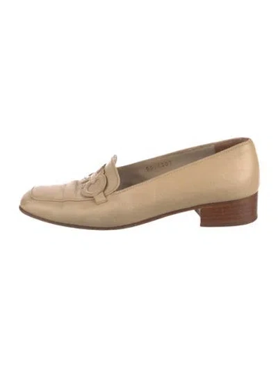 Pre-owned Ferragamo Leather Loafers In Neutral