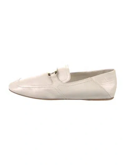 Pre-owned Ferragamo Leather Loafers In Neutral