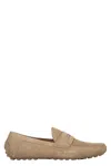Ferragamo Leather Loafers In Sand