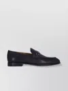 Ferragamo Leather Loafers With Round Toe And Sole