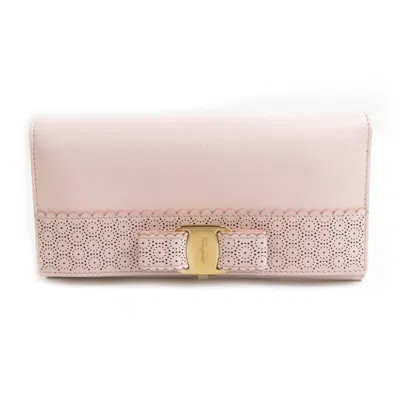 Pre-owned Ferragamo Leather Long Wallet (bi-fold) ()