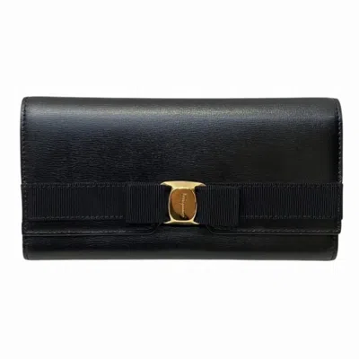 Pre-owned Ferragamo Leather Long Wallet (bi-fold) ()
