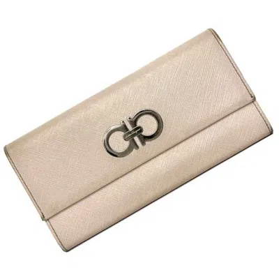 Pre-owned Ferragamo Leather Long Wallet (bi-fold) ()