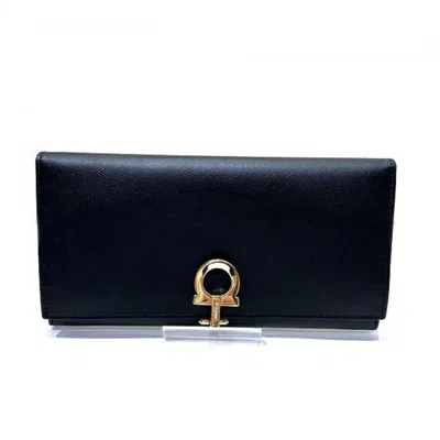 Pre-owned Ferragamo Leather Long Wallet (bi-fold) ()