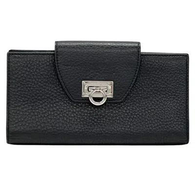 Pre-owned Ferragamo Leather Long Wallet (bi-fold) ()