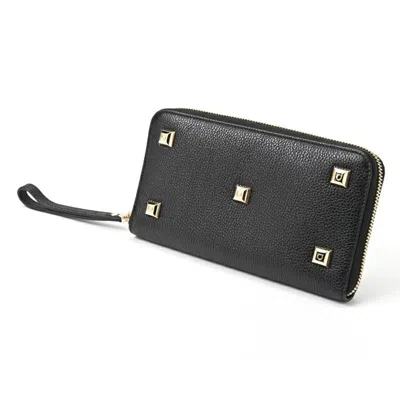 Pre-owned Ferragamo Leather Long Wallet (bi-fold) () In Black