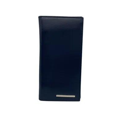 Pre-owned Ferragamo Leather Long Wallet (bi-fold) () In Blue