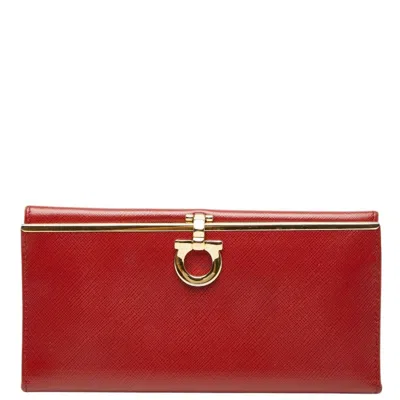Pre-owned Ferragamo Leather Long Wallet (bi-fold) () In Multi
