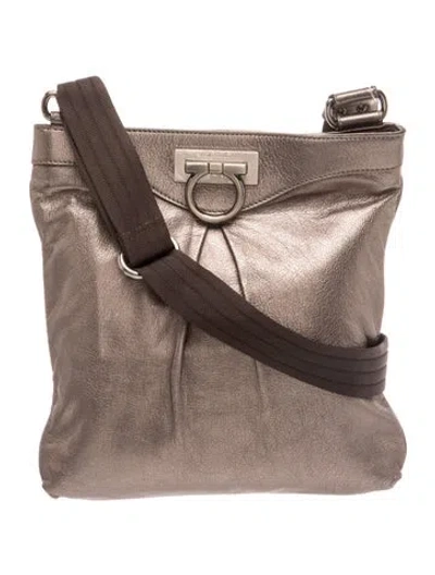 Pre-owned Ferragamo Leather Messenger Bag