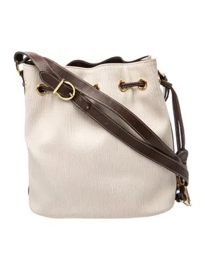 Pre-owned Ferragamo Leather Messenger Bag In Neutral