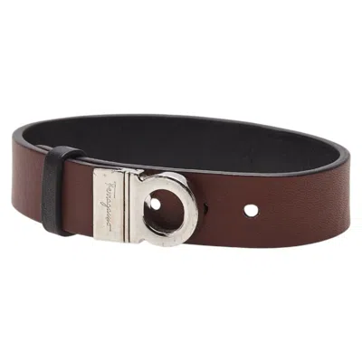 Pre-owned Ferragamo Leather Metal Charm Bracelet () In Multi