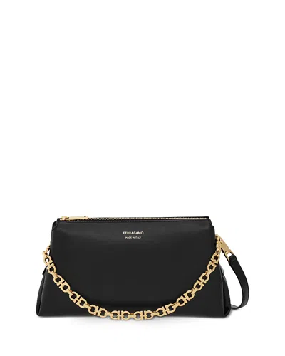 FERRAGAMO LEATHER MINI BAG