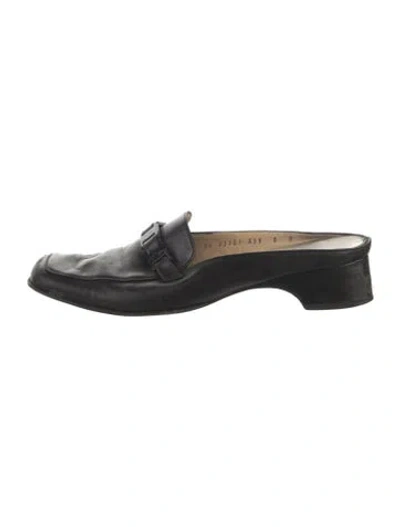 Pre-owned Ferragamo Leather Mules