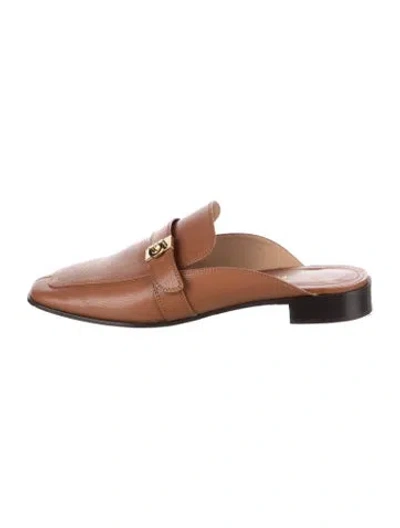 Pre-owned Ferragamo Leather Mules In Brown