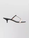 Ferragamo Kitten-heel Sandals With Bow T-strap In Black