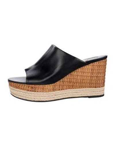 Pre-owned Ferragamo Leather Mules In Multicolor