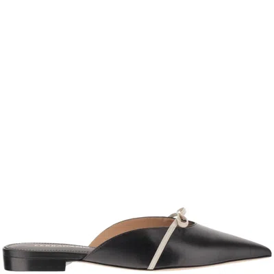 Ferragamo Leather Mules With Bow